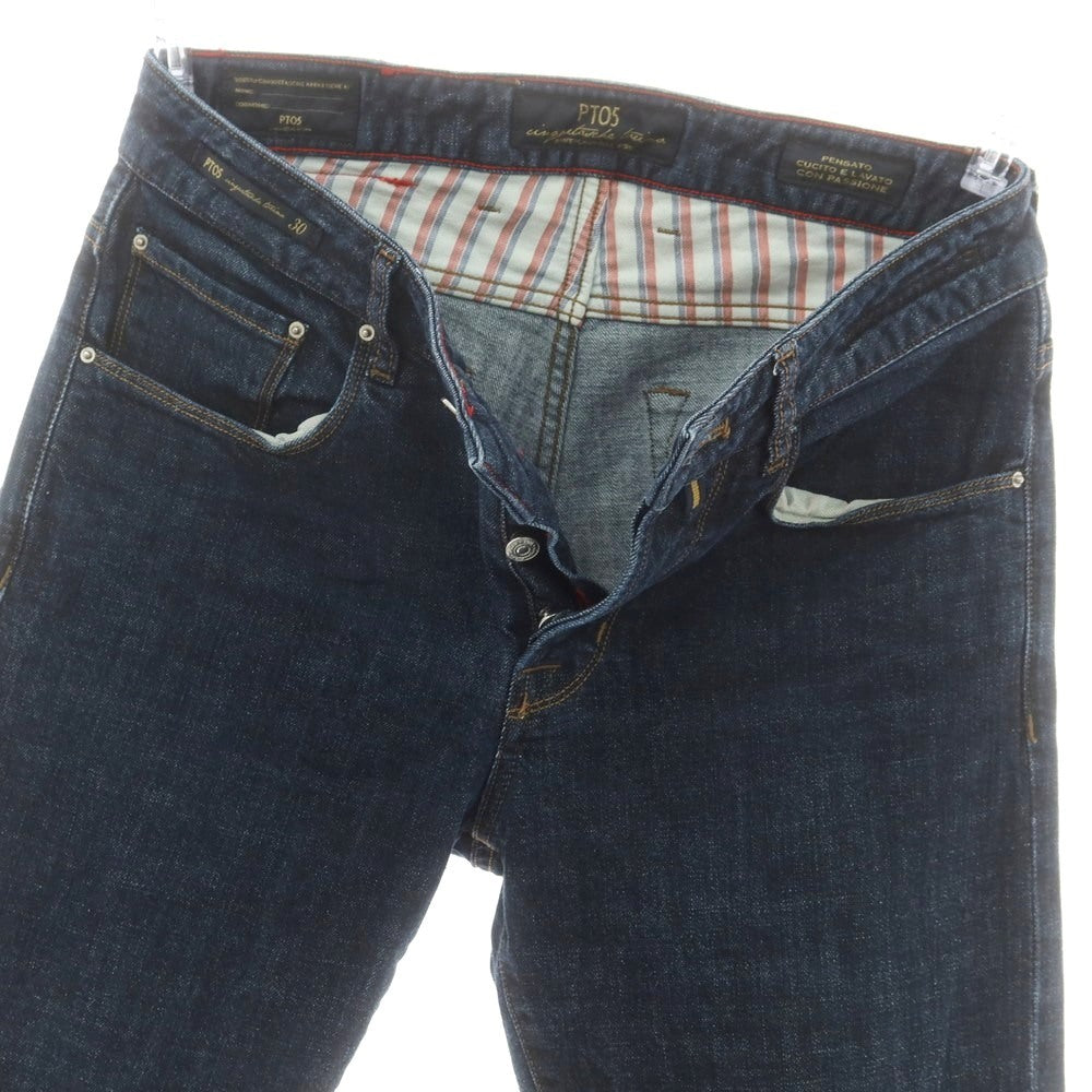 【中古】ピーティーゼロチンクエ PT05 ストレッチ コットン ジーンズ デニムパンツ ネイビー【 30 】【 状態ランクB 】【 メンズ 】