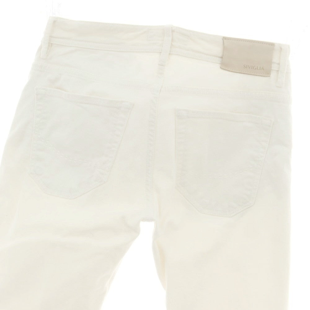 【中古】シビリア SIVIGLIA ストレッチ コットン ジーンズ デニムパンツ ホワイト【 31 】【 状態ランクB 】【 メンズ 】