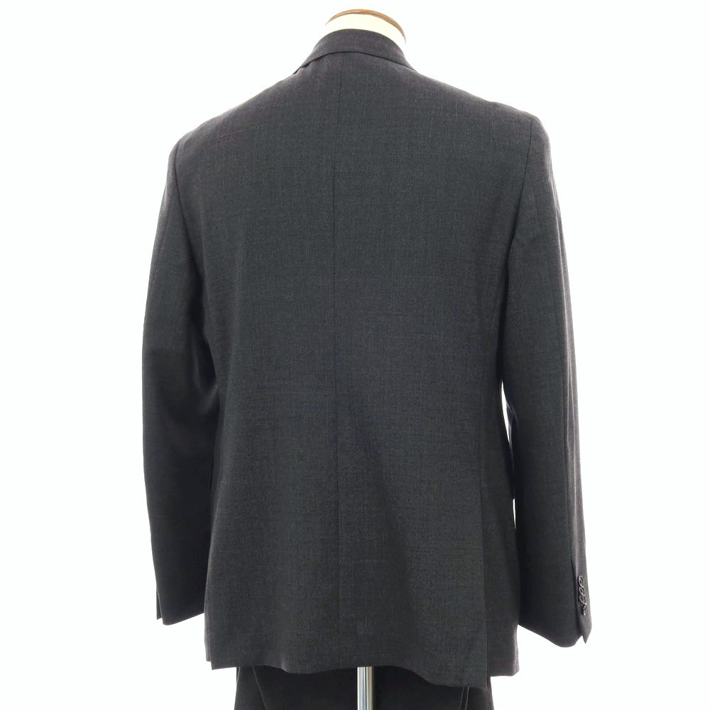 【中古】ユニバーサルランゲージ UNIVERSAL LANGUAGE 21 Micron ウール 3つボタンスーツ グレー【サイズ上175cm-4Drop/下3L】【 状態ランクB 】【 メンズ 】