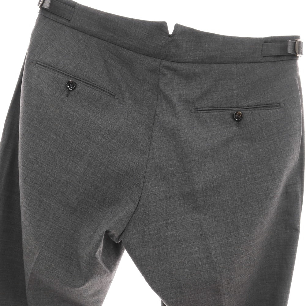 【中古】ベルウィッチ BERWICH SCOTCH ストレッチ ポリエステルウール ドレススラックスパンツ グレー【サイズ48】【 状態ランクB 】【 メンズ 】