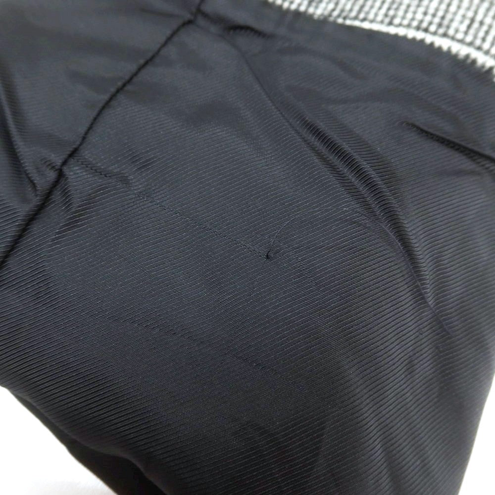 【中古】デペトリロ DE PETRILLO ウール グレンチェック ステンカラーコート ブラックxホワイト【 50 】【 状態ランクB 】【 メンズ 】