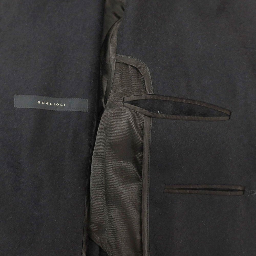 【中古】ボリオリ BOGLIOLI ウールアルパカポリエステル チェスターフィールドコート ブラック【 44 】【 状態ランクB 】【 メンズ 】