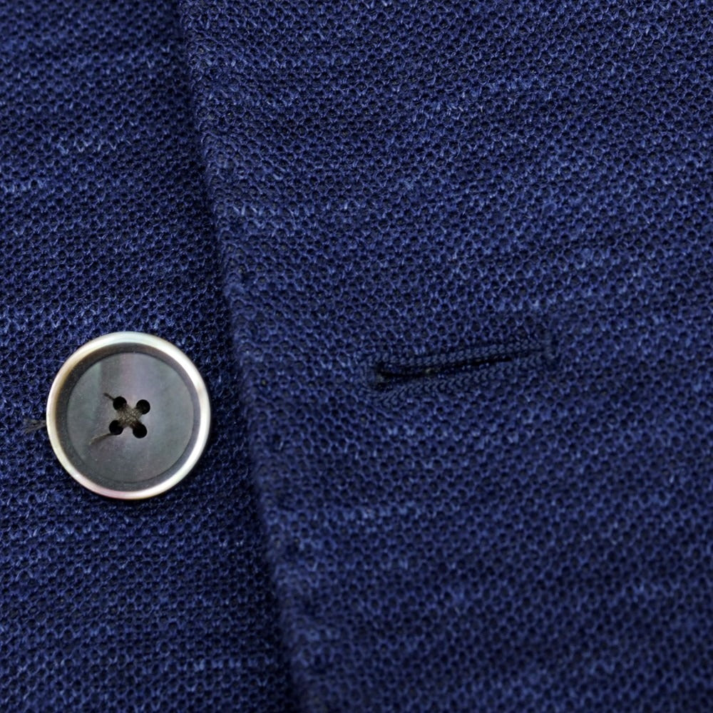 【中古】ラルディーニ LARDINI Loro Pianaウールシルクリネン ダブル テーラードジャケット ブルーネイビー【 42 】【 状態ランクB 】【 メンズ 】