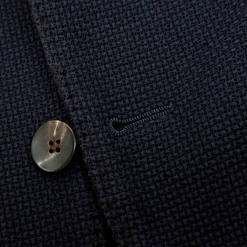 【中古】ラルディーニ LARDINI コットン テーラードジャケット ダークネイビー【 42 】【 状態ランクD 】【 メンズ 】