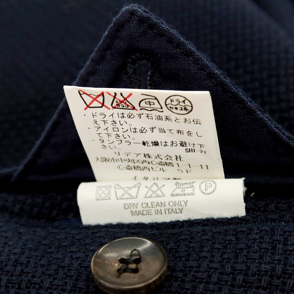 【中古】ラルディーニ LARDINI コットン テーラードジャケット ダークネイビー【 42 】【 状態ランクD 】【 メンズ 】