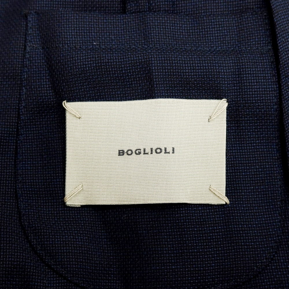 【中古】ボリオリ BOGLIOLI SOHO ウール ダブル テーラードジャケット ネイビー【 42 】【 状態ランクB 】【 メンズ 】