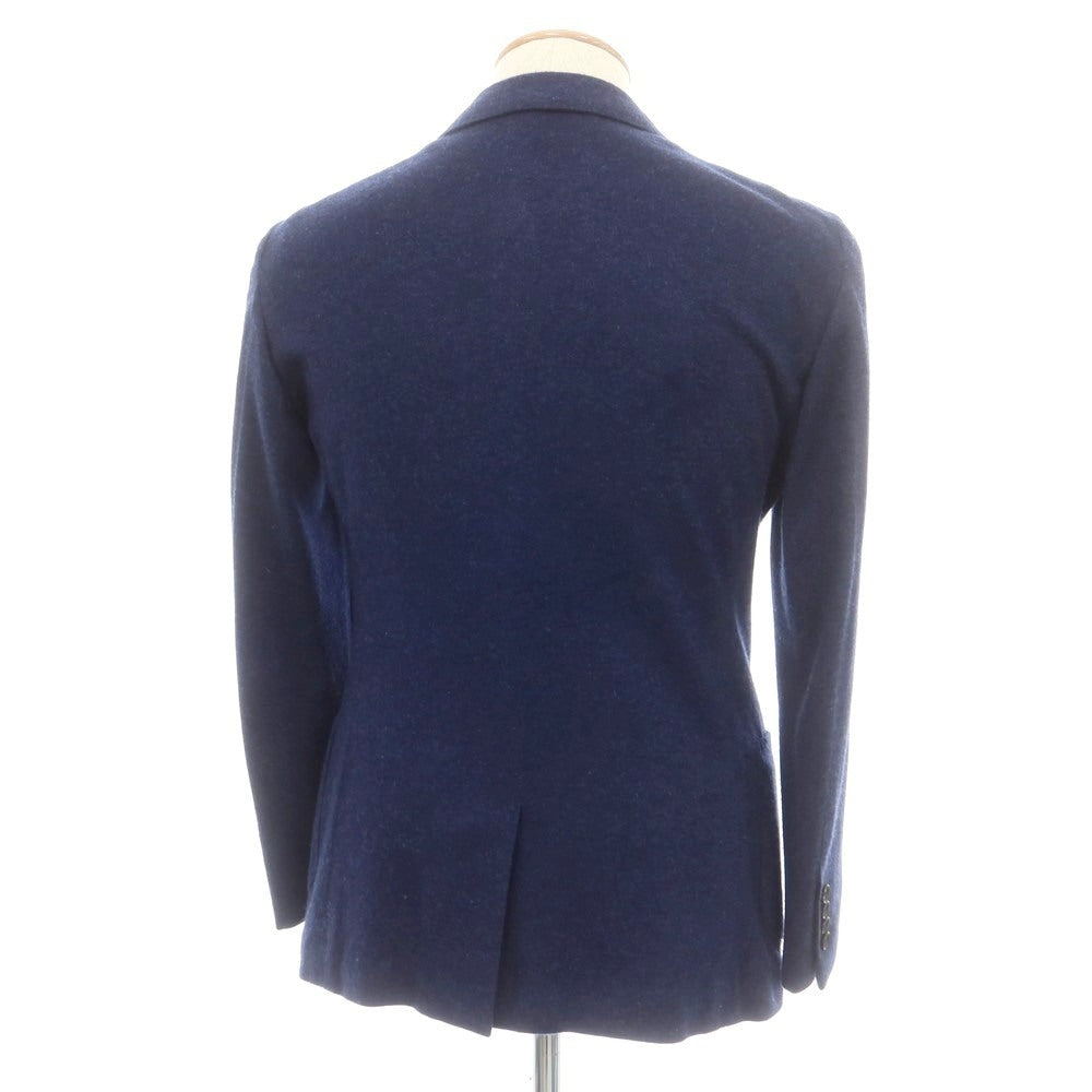 【中古】トゥモローランド TOMORROWLAND カシミヤ 2B テーラードジャケット ブルーネイビー【 42 】【 状態ランクB 】【 メンズ 】