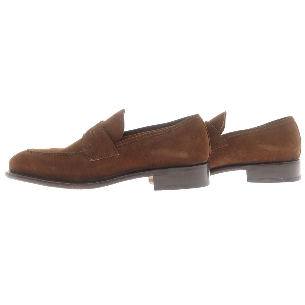 【中古】【未使用】ベッタニン アンド ベントゥーリ BETTANIN & VENTURI スエード コインローファー ブラウン【 6 1/2 】【 状態ランクS 】【 メンズ 】