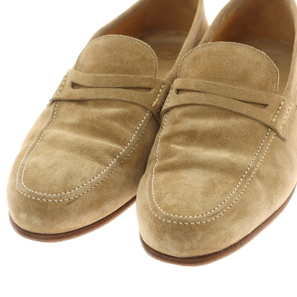 【中古】ディメッラ DI MELLA スエード コインローファー ベージュ【 5 】【 状態ランクB 】【 メンズ 】