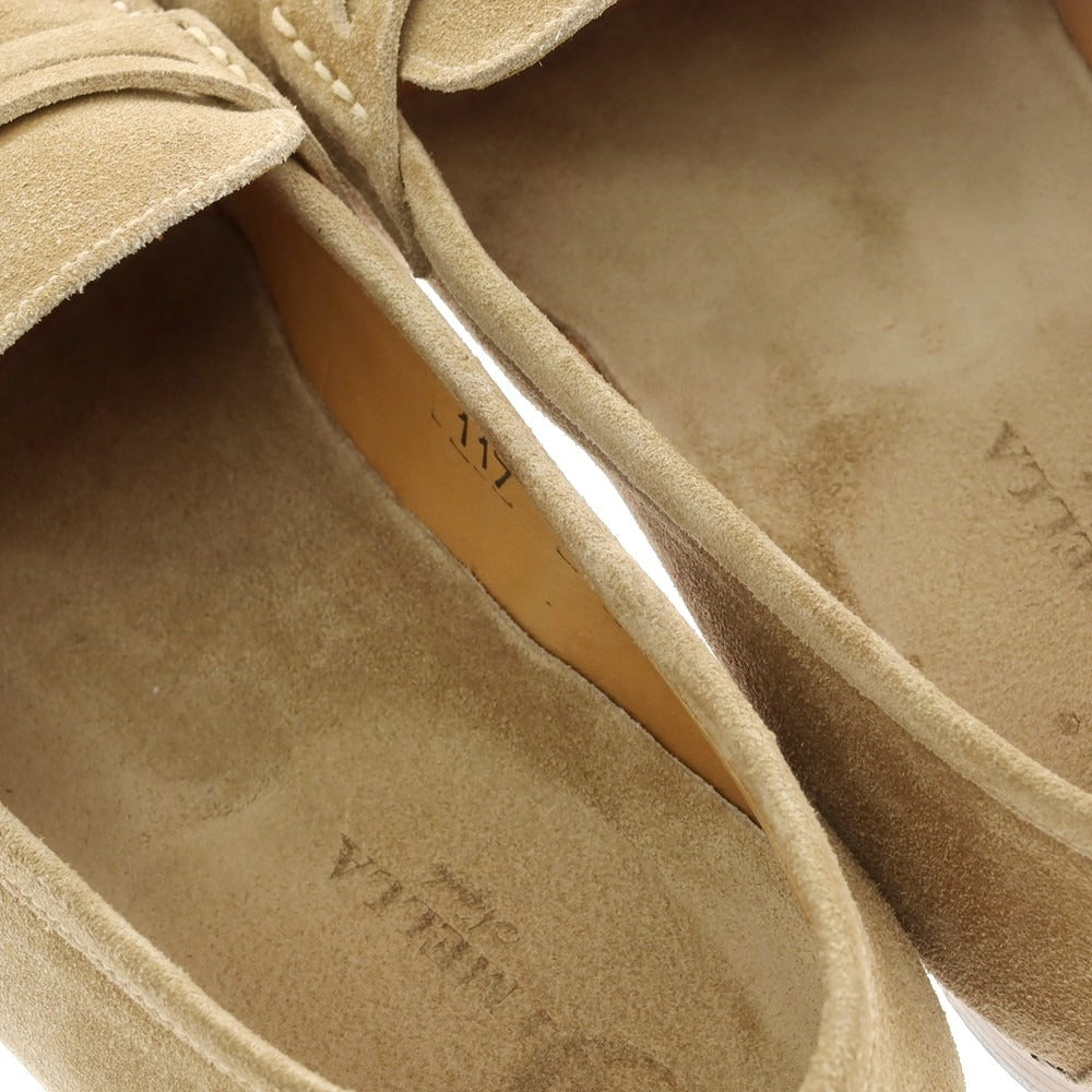 【中古】ディメッラ DI MELLA スエード コインローファー ベージュ【 5 】【 状態ランクB 】【 メンズ 】