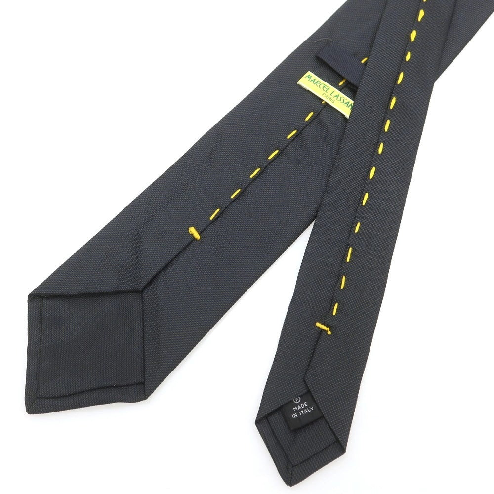 【中古】マルセルラサンス MARCEL LASSANCE シルク 無地ネクタイ ダークグリーン【 状態ランクB 】【 メンズ 】