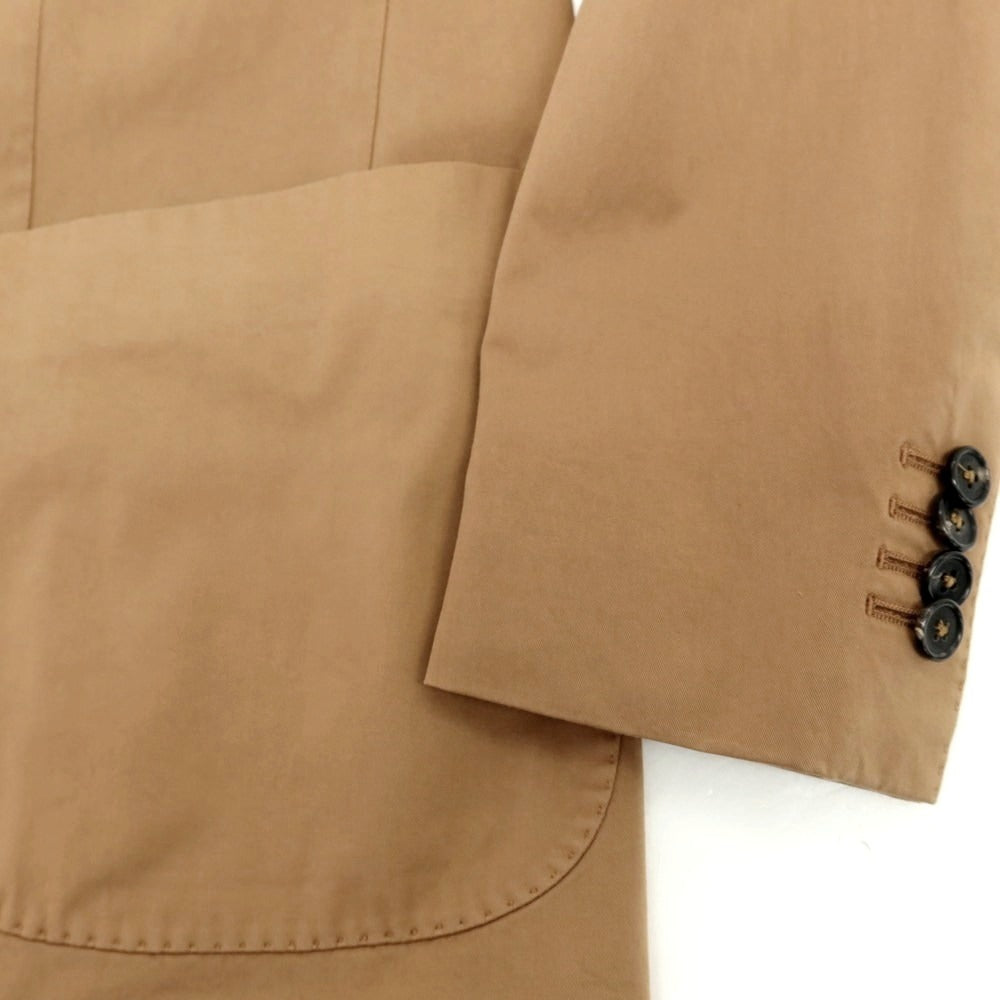 【新品アウトレット】インコテックス スローウェア INCOTEX SLOWEAR ストレッチコットン 2つボタンスーツ ライトブラウン【 50 】【 状態ランクN- 】【 メンズ 】