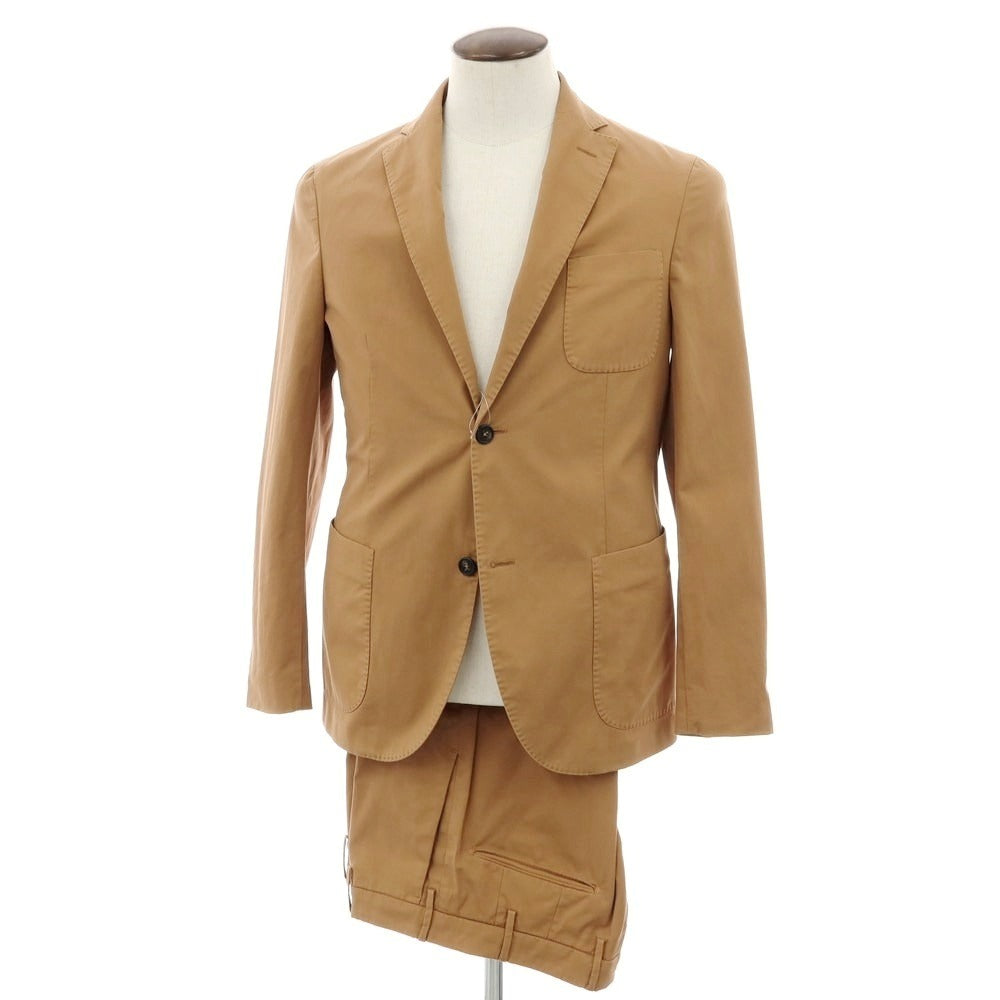 【新品】インコテックス スローウェア INCOTEX SLOWEAR 2つボタンスーツ ライトブラウン【 52 】【 状態ランクN 】【 メンズ 】