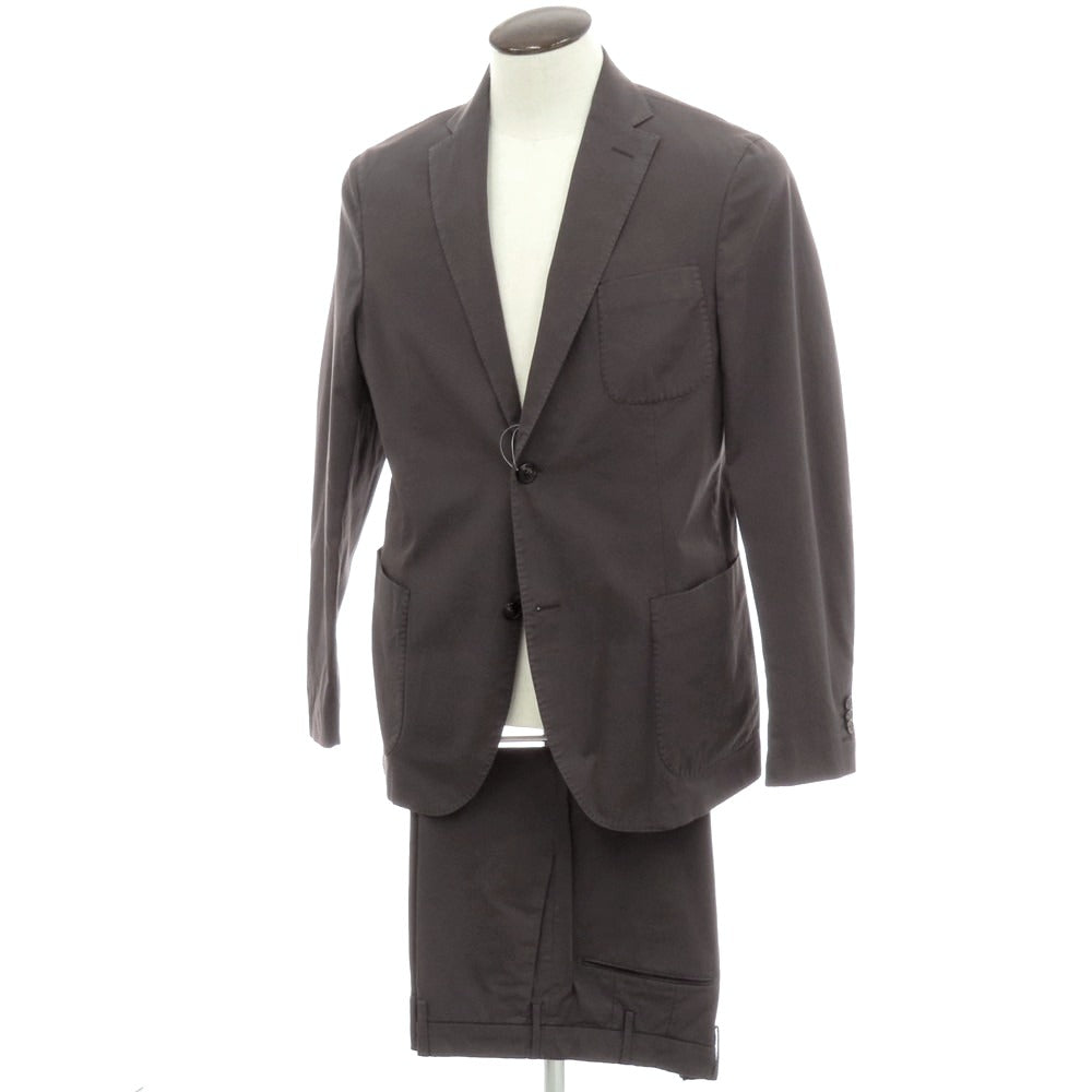 【新品】インコテックス スローウェア INCOTEX SLOWEAR ストレッチコットン 2つボタンスーツ ダークグレー【 52 】【 状態ランクN 】【 メンズ 】