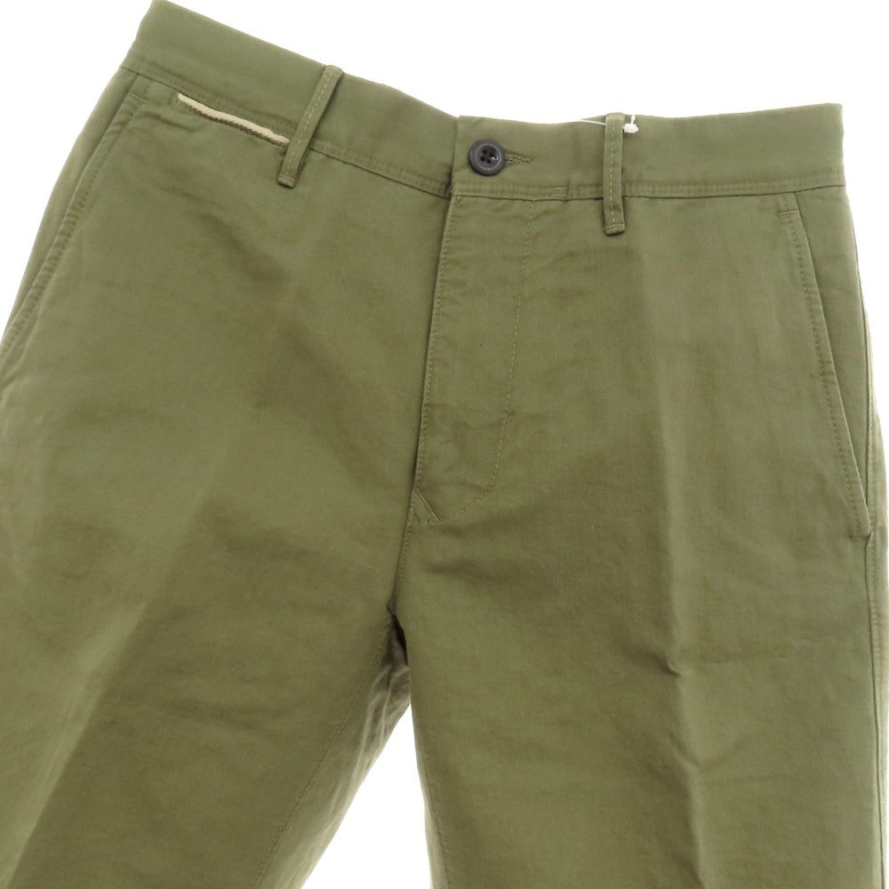 【新品】インコテックス スラックス INCOTEX SLACKS リネンコットン ショートパンツ オリーブ【 29 】【 状態ランクN 】【 メンズ 】