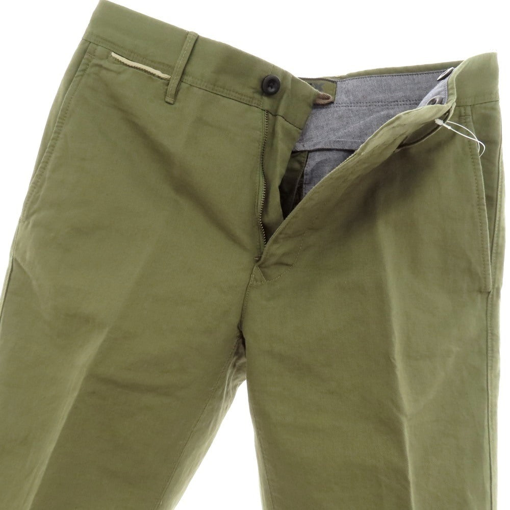 【新品】インコテックス スラックス INCOTEX SLACKS リネンコットン ショートパンツ オリーブ【 29 】【 状態ランクN 】【 メンズ 】