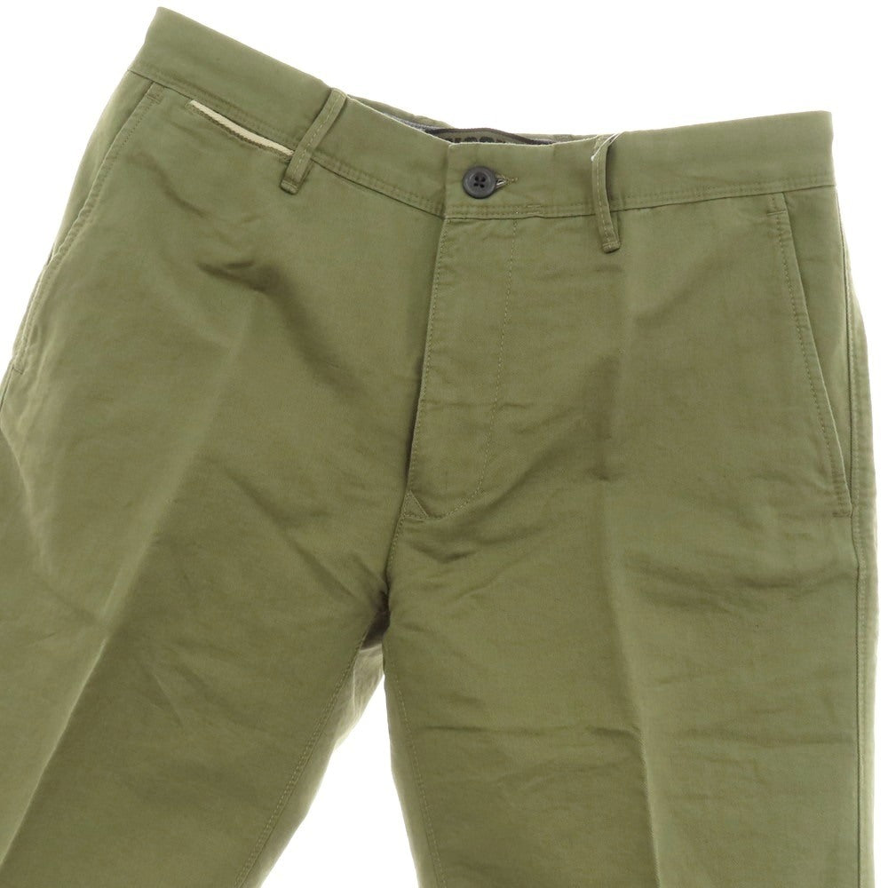 【新品】インコテックス スラックス INCOTEX SLACKS リネンコットン ショートパンツ オリーブ【 31 】【 状態ランクN 】【 メンズ 】