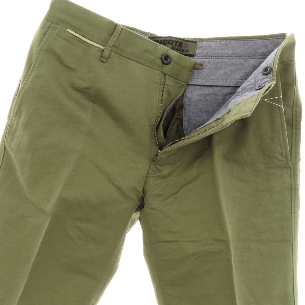 【新品】インコテックス スラックス INCOTEX SLACKS リネンコットン ショートパンツ オリーブ【 31 】【 状態ランクN 】【 メンズ 】