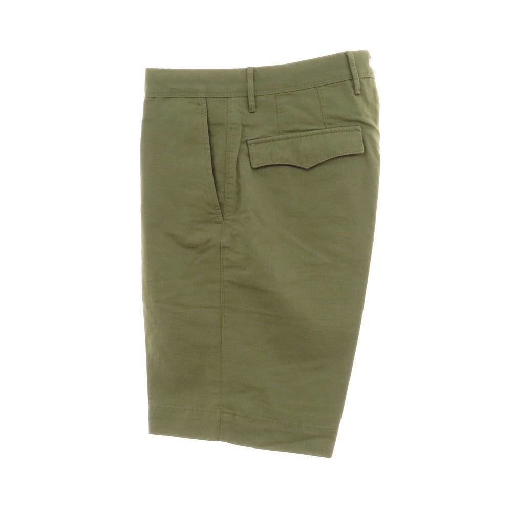 【新品】インコテックス スラックス INCOTEX SLACKS リネンコットン ショートパンツ オリーブ【 31 】【 状態ランクN 】【 メンズ 】