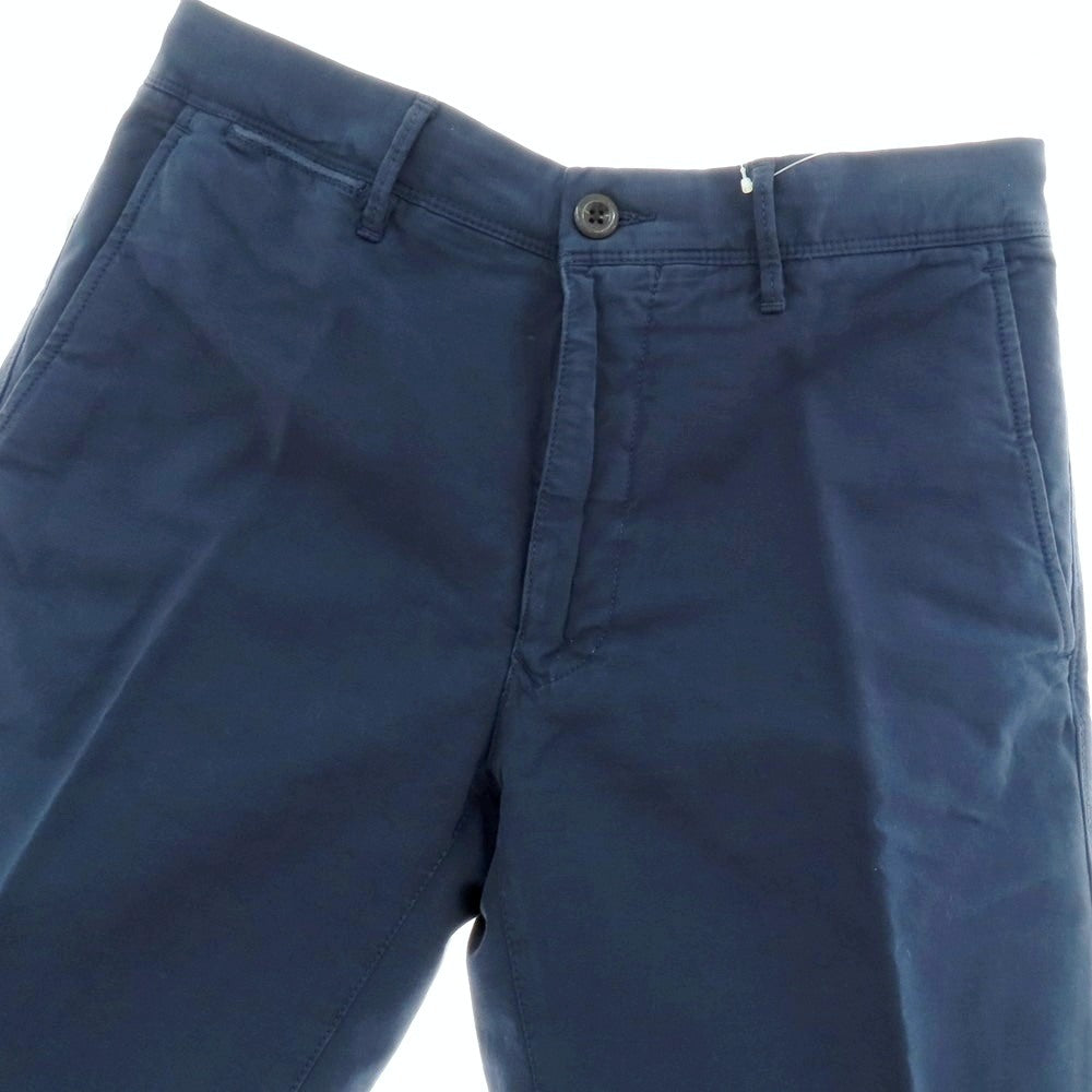 【新品アウトレット】インコテックス スラックス INCOTEX SLACKS ストレッチ コットン ショートパンツ ネイビー【 33 】【 状態ランクN- 】【 メンズ 】