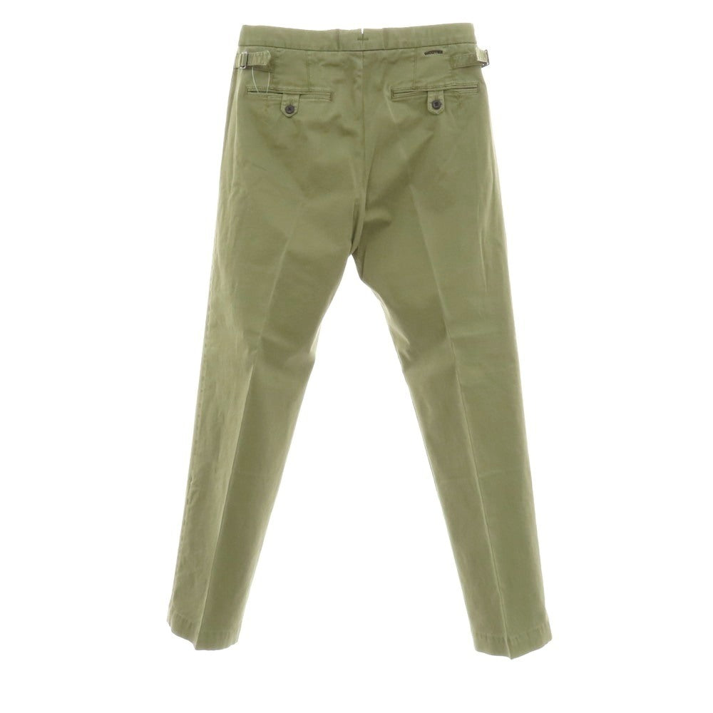 【新品】インコテックス スラックス INCOTEX SLACKS ストレッチ コットン カジュアルスラックスパンツ オリーブ【 33 】【 状態ランクN 】【 メンズ 】