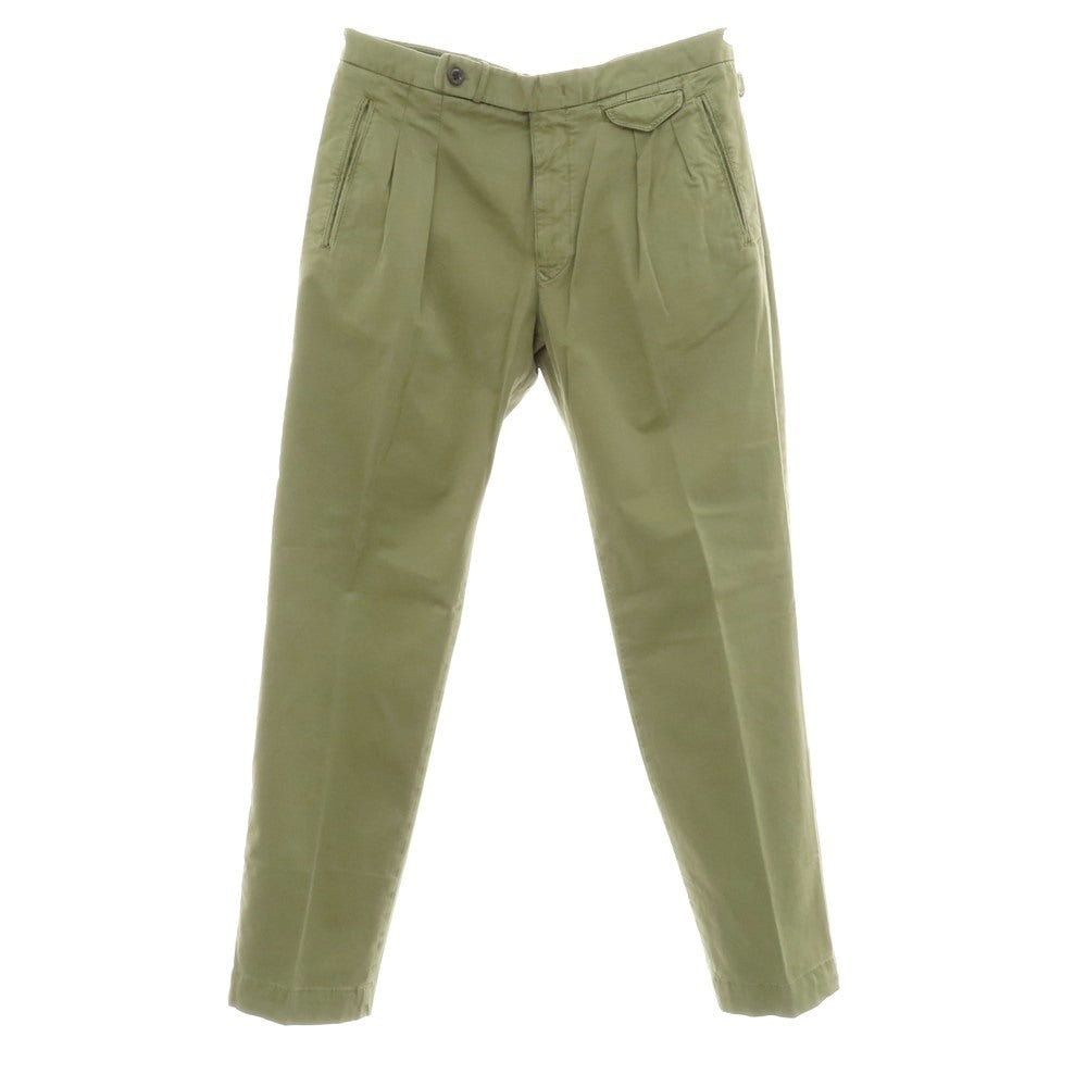 【新品】インコテックス スラックス INCOTEX SLACKS ストレッチ コットン カジュアルスラックスパンツ オリーブ【 34 】【 状態ランクN 】【 メンズ 】