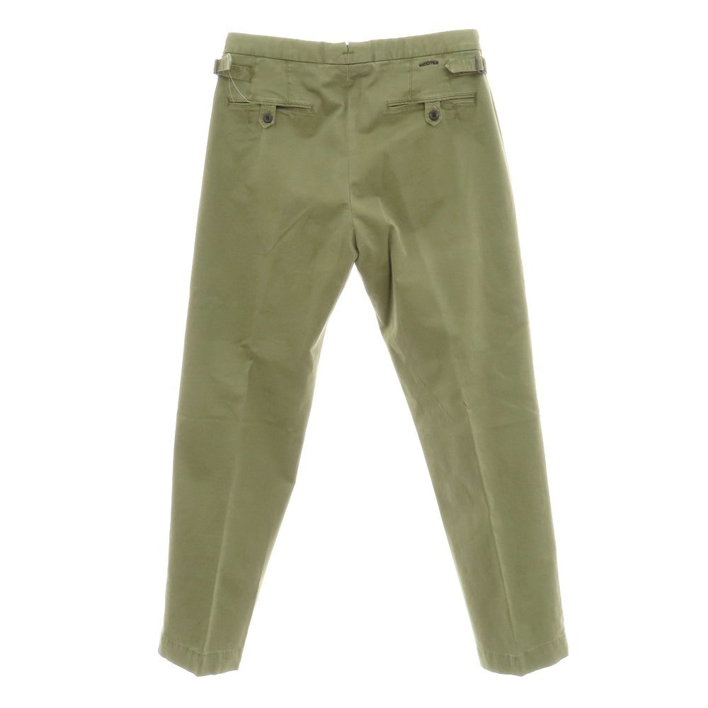 【新品】インコテックス スラックス INCOTEX SLACKS ストレッチ コットン カジュアルスラックスパンツ オリーブ【 34 】【 状態ランクN 】【 メンズ 】