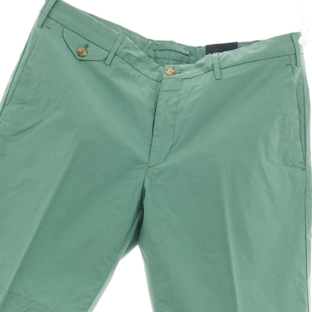 【新品】インコテックス スローウェア INCOTEX SLOWEAR SUMMER POPELINO ストレッチ コットン ショートパンツ セージグリーン【サイズ52】【 状態ランクN 】【 メンズ 】
