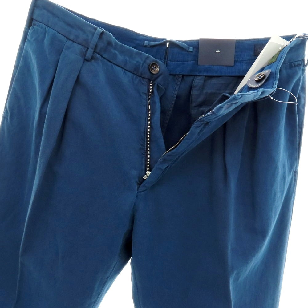 【新品アウトレット】インコテックス スローウェア INCOTEX SLOWEAR ELEVATE ストレッチコットンリネン カジュアルスラックスパンツ ダークブルー【 50L 】【 状態ランクN- 】【 メンズ 】