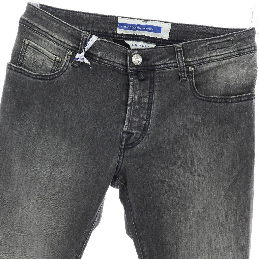 【新品】ヤコブコーエン JACOB COHEN NICK SLIM デニムパンツ ジーンズ グレーブラック【 34 】【 状態ランクN 】【 メンズ 】