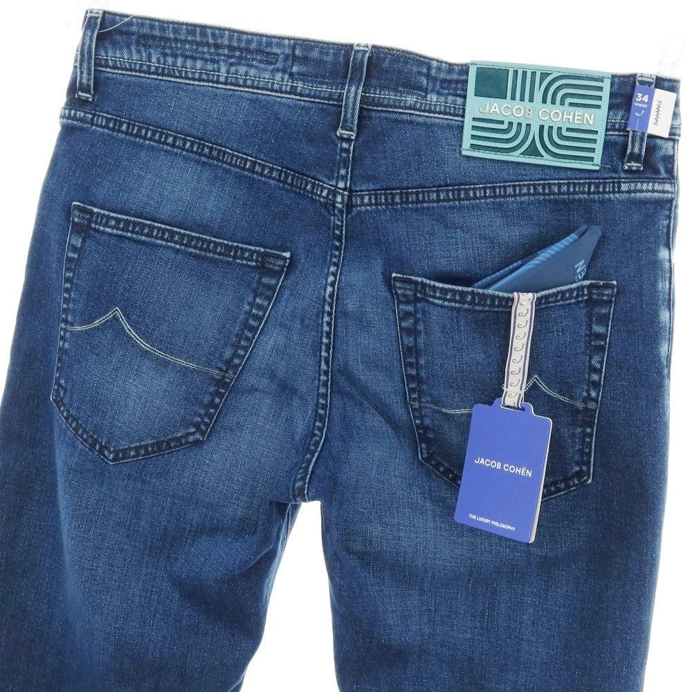 【新品】ヤコブコーエン JACOB COHEN BARNY デニムパンツ ジーンズ ダークブルー【 34 】【 状態ランクN 】【 メンズ 】