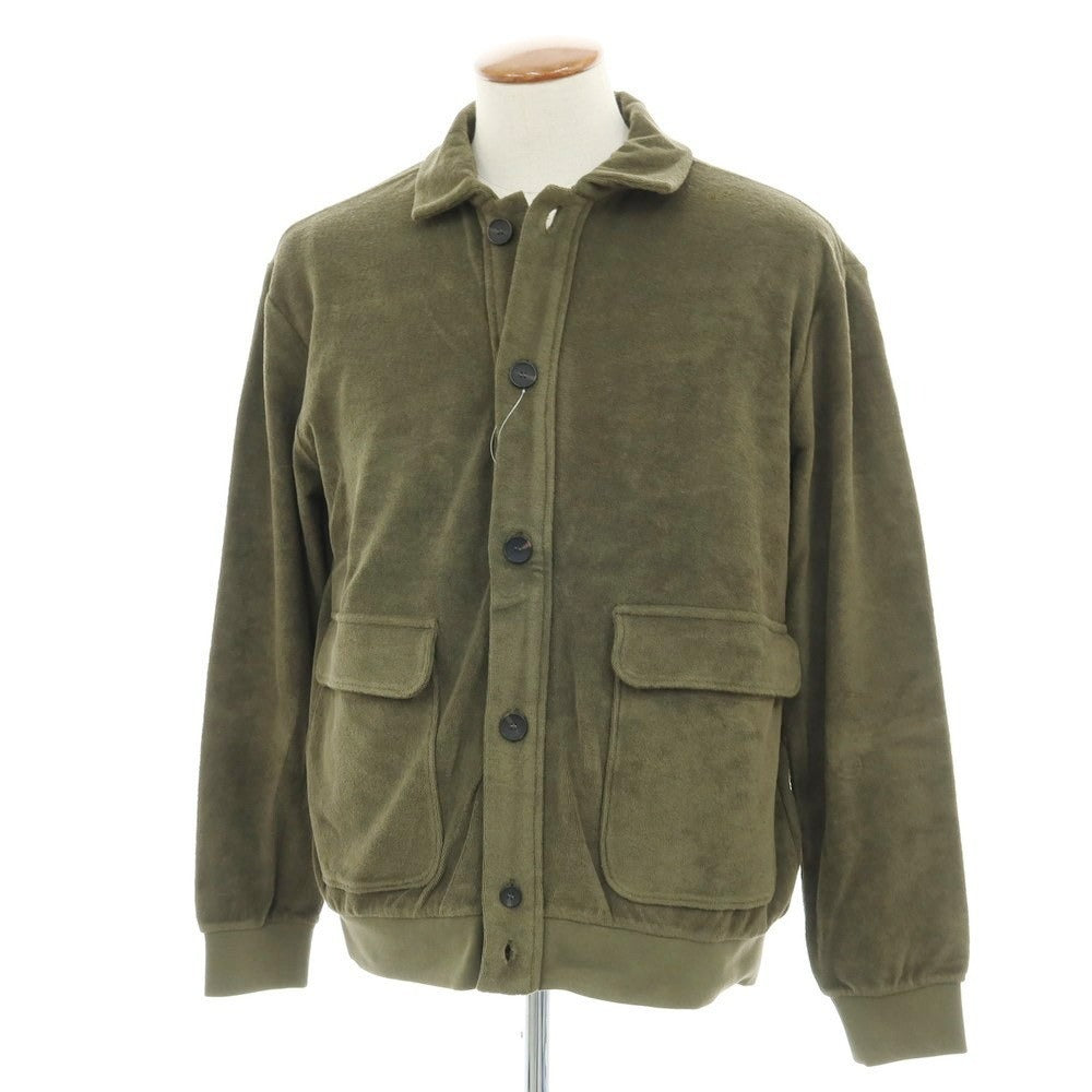 【新品】ザノーネ ZANONE コットン パイル ブルゾン ダークオリーブ【 M 】【 状態ランクN 】【 メンズ 】