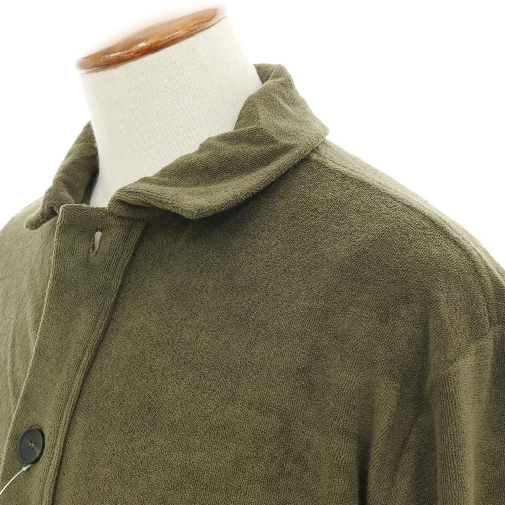 【新品】ザノーネ ZANONE コットン パイル ブルゾン ダークオリーブ【 M 】【 状態ランクN 】【 メンズ 】