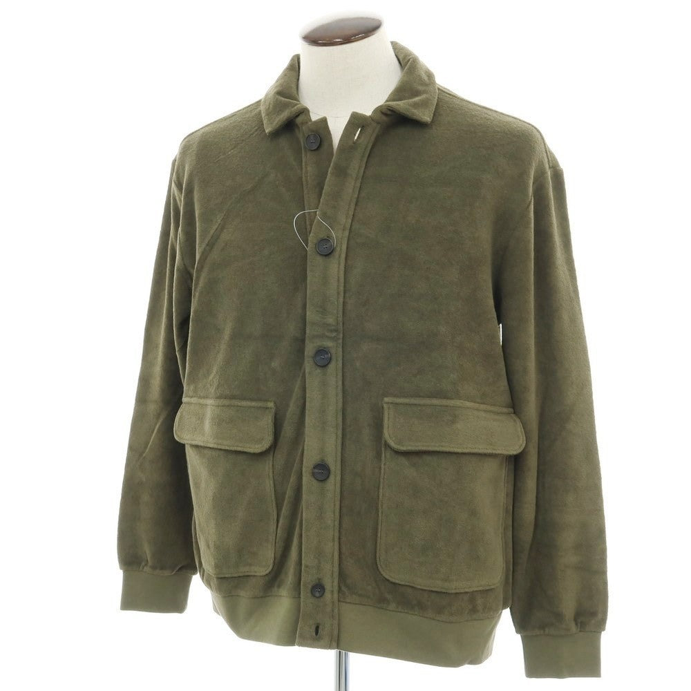 【新品】ザノーネ ZANONE コットン パイル ブルゾン ダークオリーブ【 L 】【 状態ランクN 】【 メンズ 】