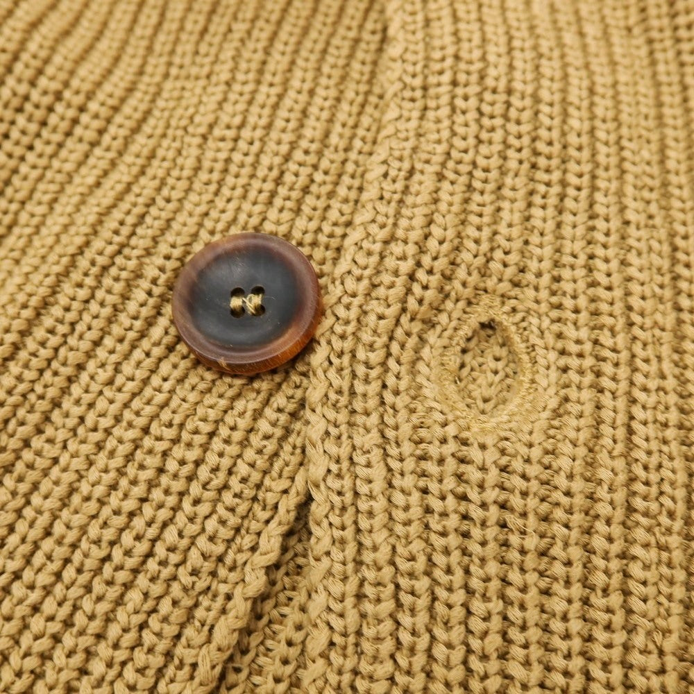 【新品】ザノーネ ZANONE コットン リブニット カーディガン ジャケット ベージュ【 52 】【 状態ランクN 】【 メンズ 】