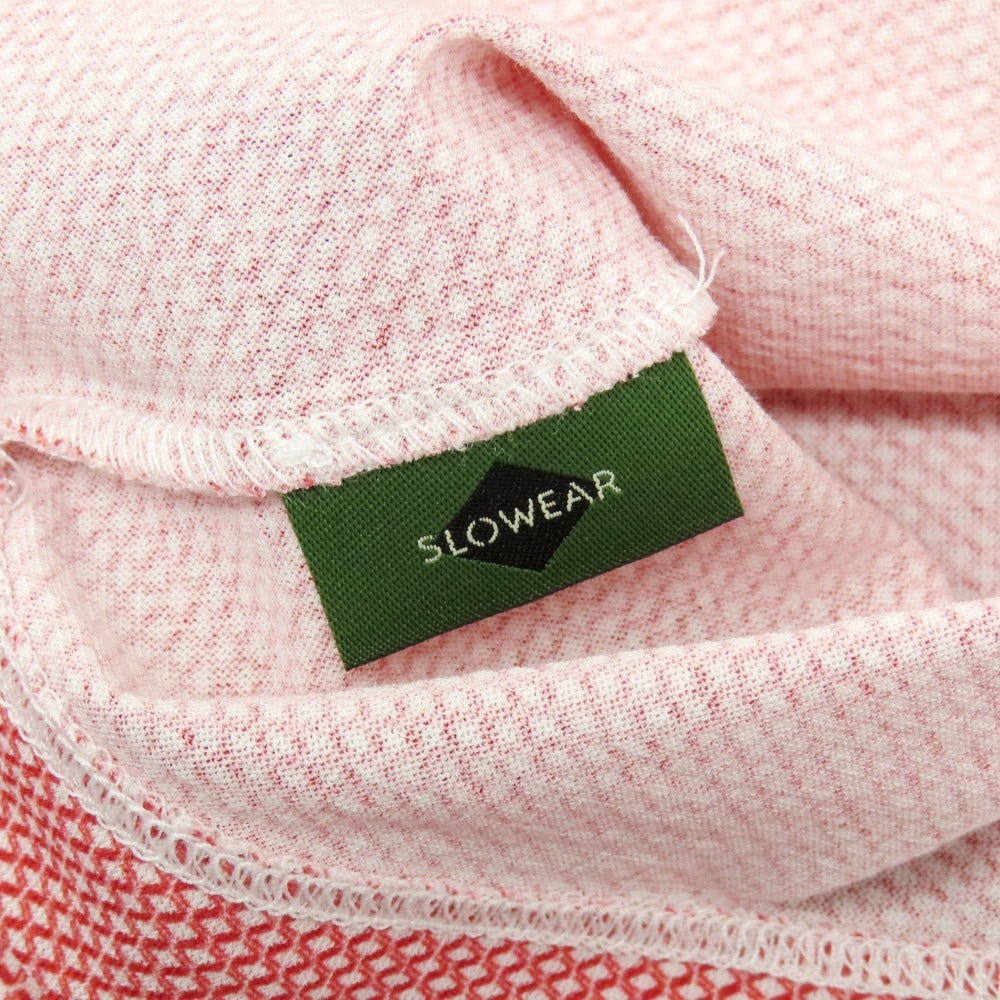 【新品】ザノーネ ZANONE アイスコットン ワイドカラー カジュアルシャツ レッドxホワイト【 46 】【 状態ランクN 】【 メンズ 】