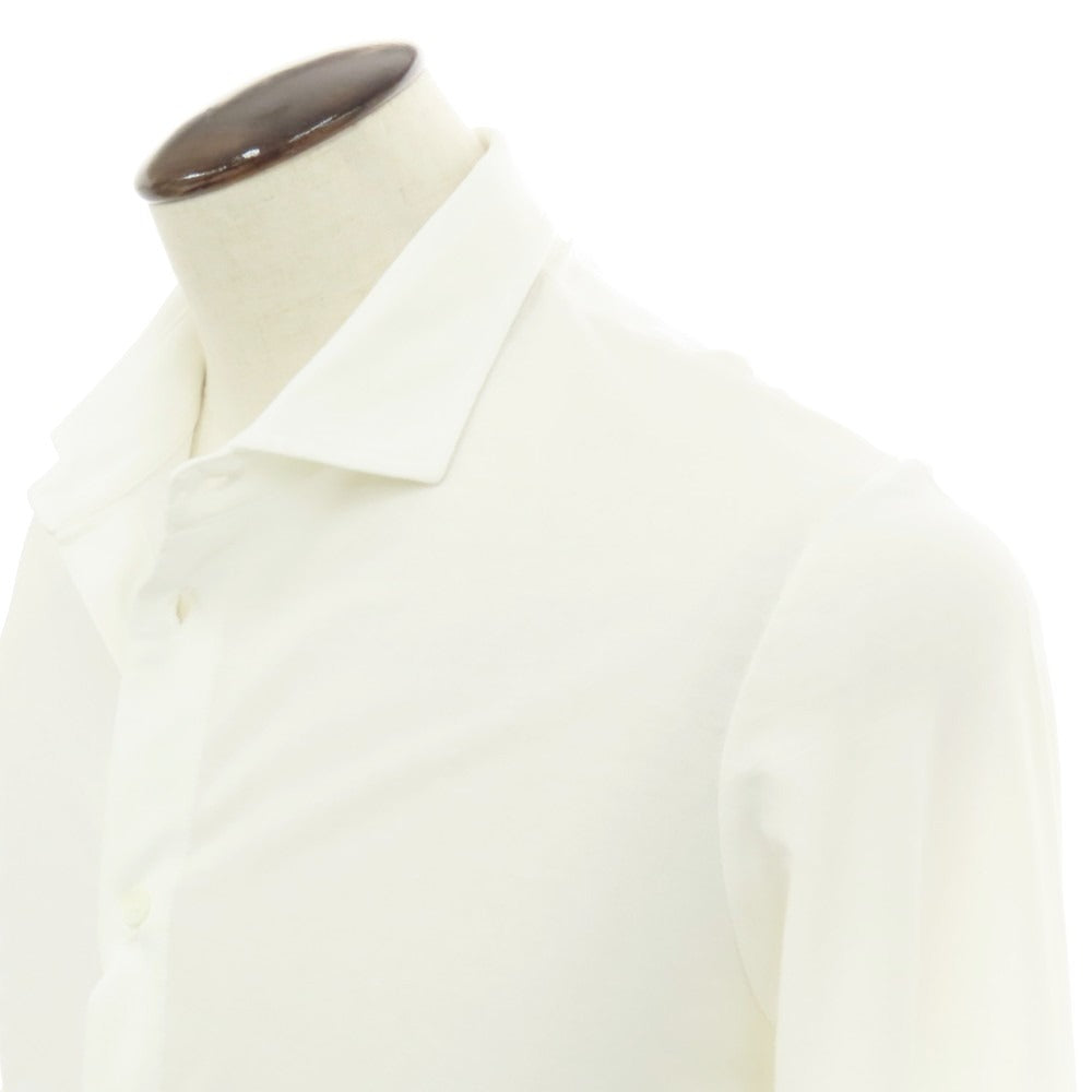 【新品】ザノーネ ZANONE アイスコットン ワイドカラー カジュアルシャツ ホワイト【 54 】【 状態ランクN 】【 メンズ 】