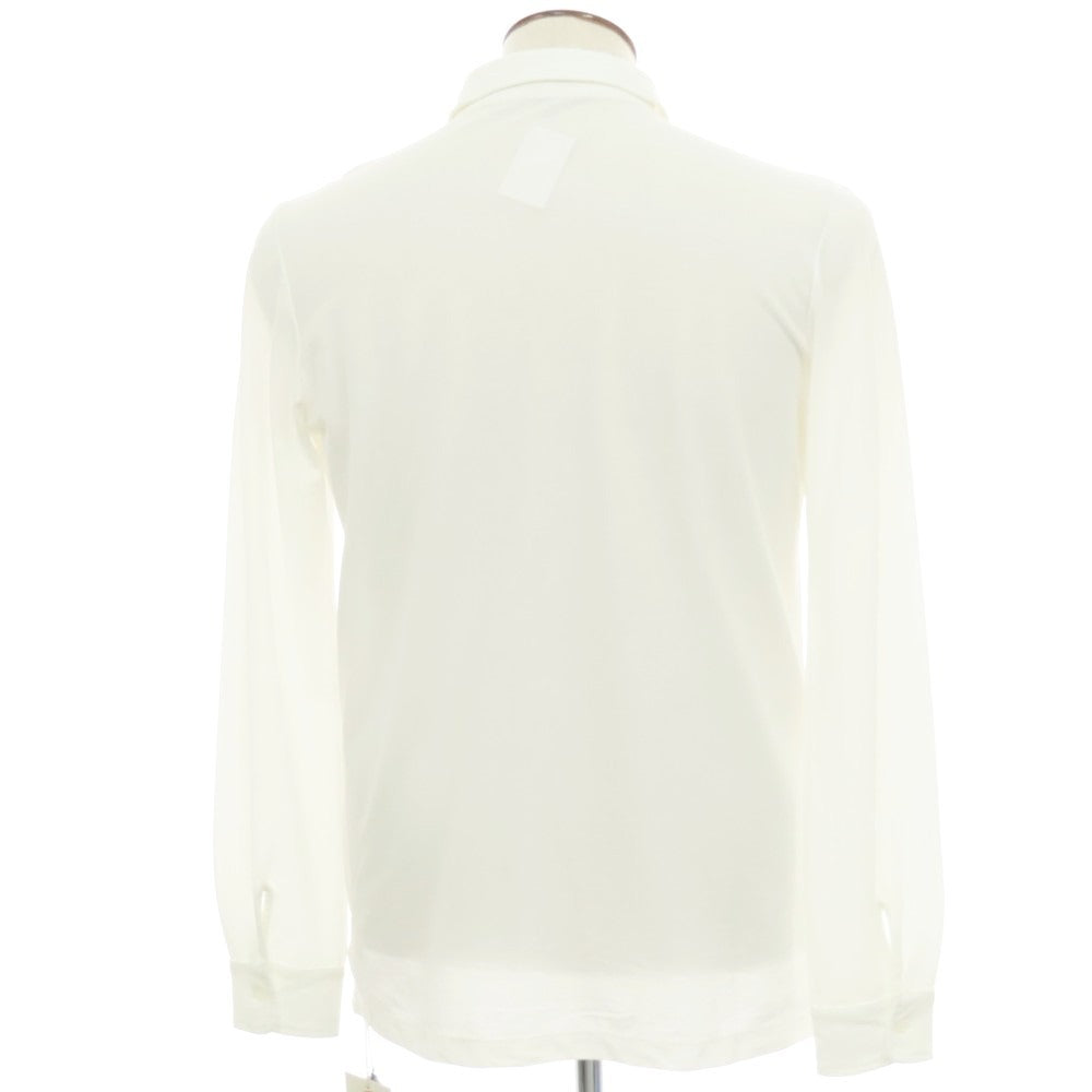 【新品】ザノーネ ZANONE アイスコットン ワイドカラー カジュアルシャツ ホワイト【 54 】【 状態ランクN 】【 メンズ 】