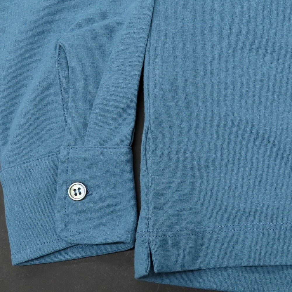 【新品】ザノーネ ZANONE アイスコットン ワイドカラー カジュアルシャツ ライトブルー【 46 】【 状態ランクN 】【 メンズ 】