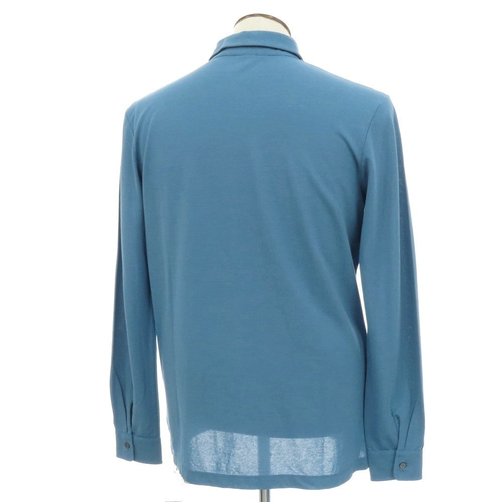 【新品】ザノーネ ZANONE アイスコットン ワイドカラー カジュアルシャツ ライトブルー【 54 】【 状態ランクN 】【 メンズ 】