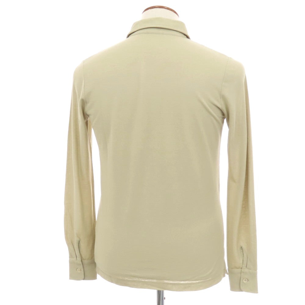 【新品】ザノーネ ZANONE アイスコットン ワイドカラー カジュアルシャツ ベージュ【 46 】【 状態ランクN 】【 メンズ 】