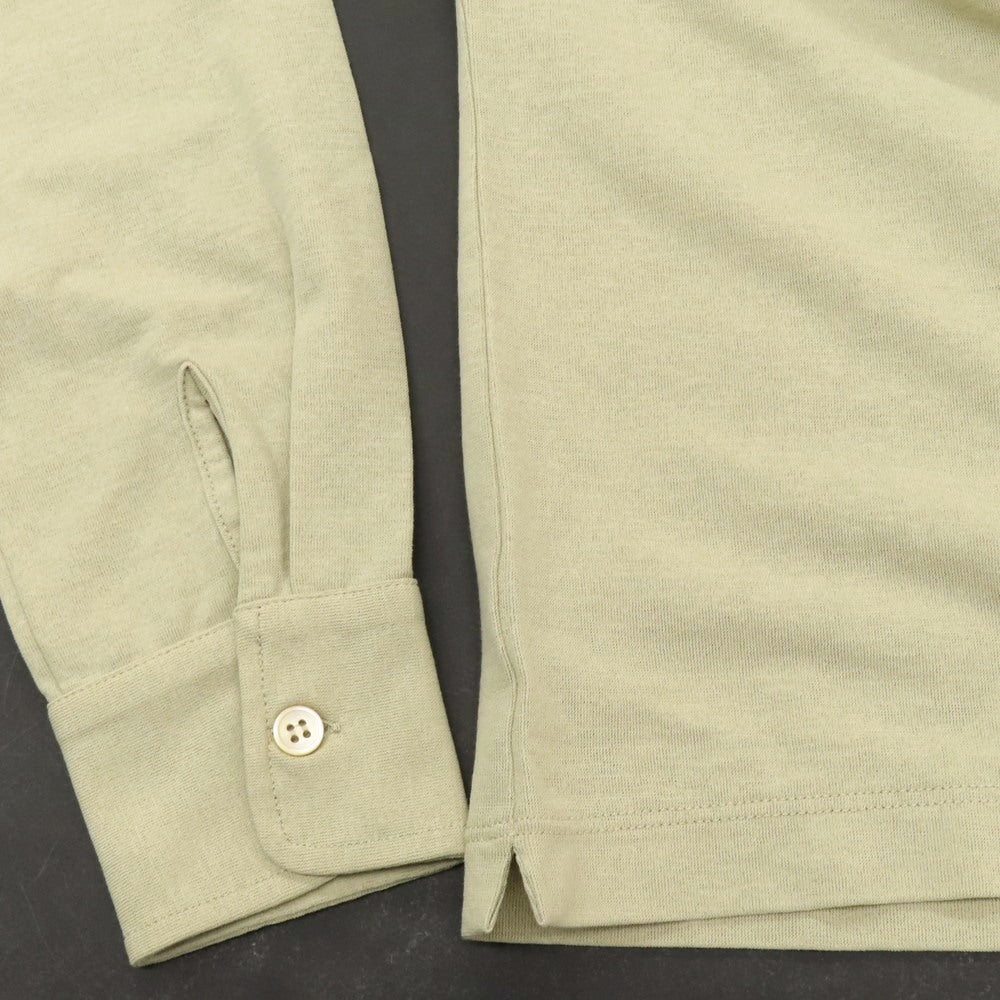 【新品】ザノーネ ZANONE アイスコットン ワイドカラー カジュアルシャツ ベージュ【 46 】【 状態ランクN 】【 メンズ 】