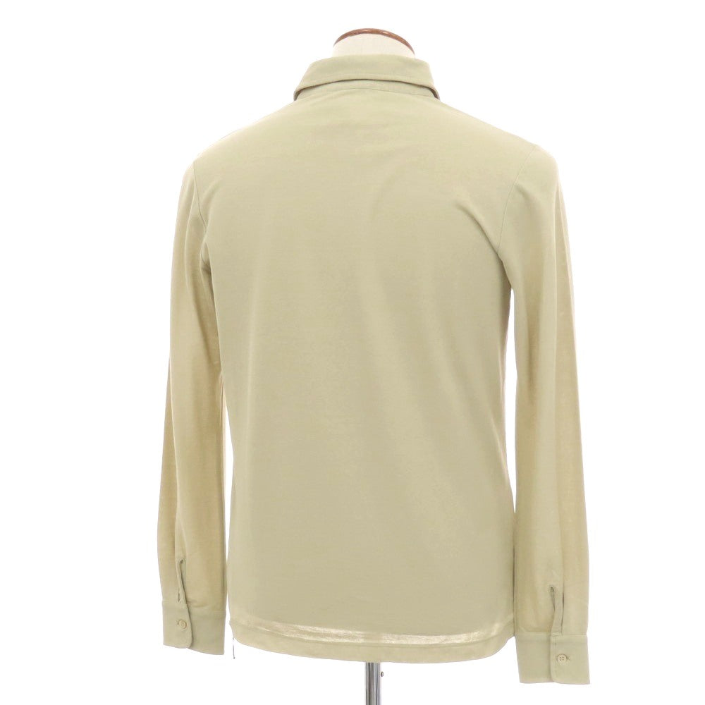 【新品】ザノーネ ZANONE アイスコットン ワイドカラー カジュアルシャツ ベージュ【 48 】【 状態ランクN 】【 メンズ 】