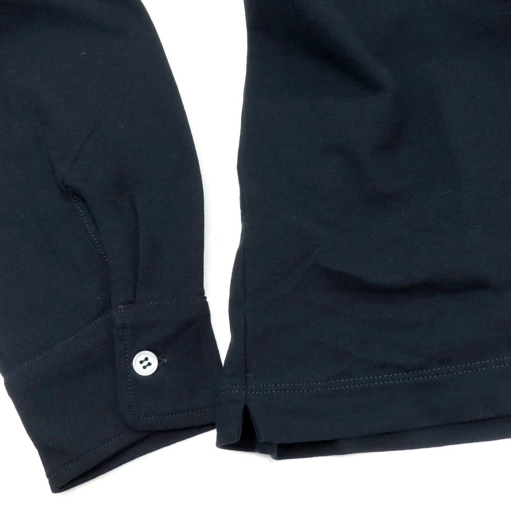 【新品】ザノーネ ZANONE アイスコットン ワイドカラー カジュアルシャツ ダークネイビー【 50 】【 状態ランクN 】【 メンズ 】