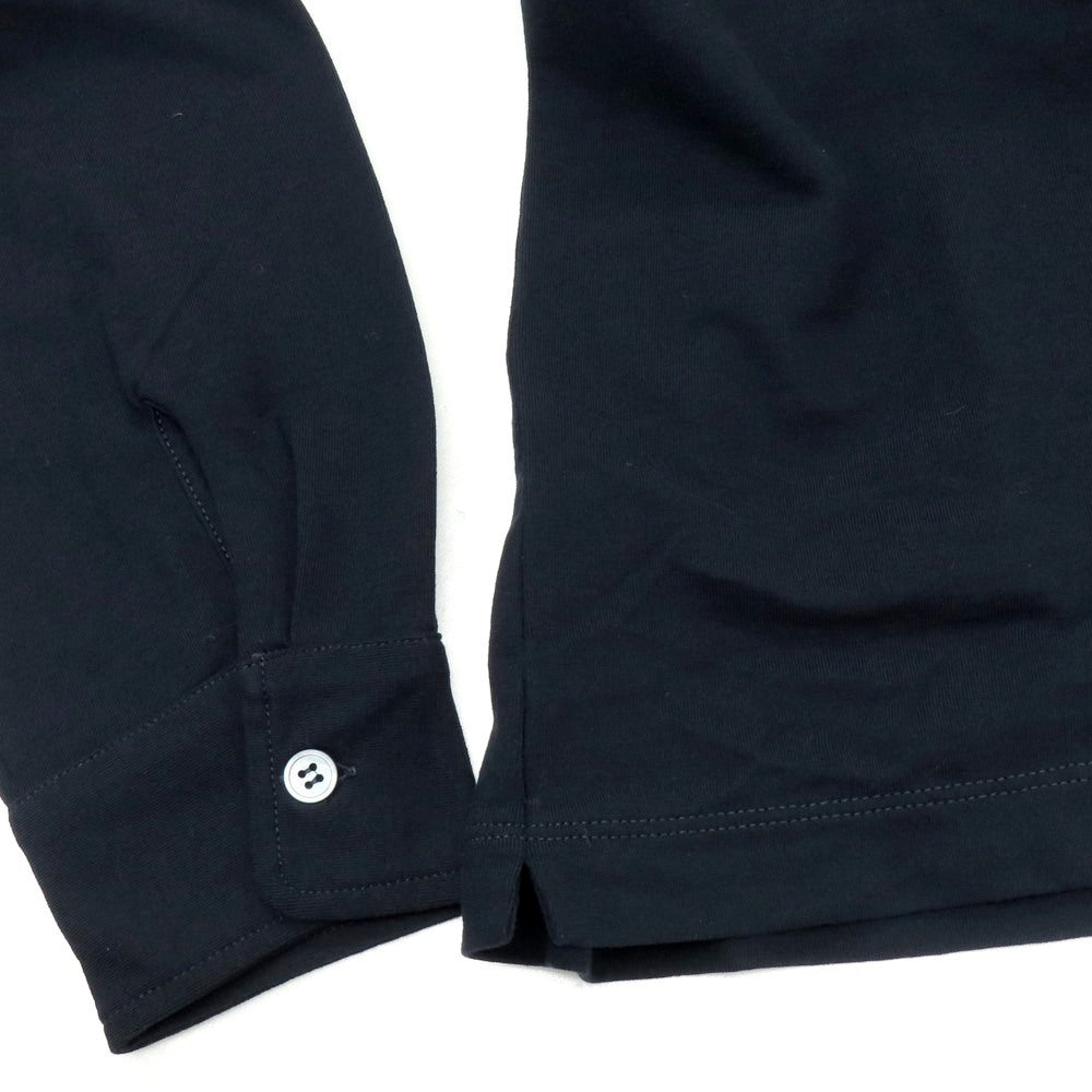 【新品】ザノーネ ZANONE アイスコットン ワイドカラー カジュアルシャツ ダークネイビー【 52 】【 状態ランクN 】【 メンズ 】