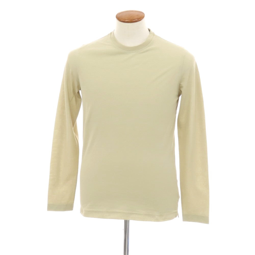 【新品】ザノーネ ZANONE アイスコットン クルーネック 長袖Tシャツ ベージュ【 46 】【 状態ランクN 】【 メンズ 】