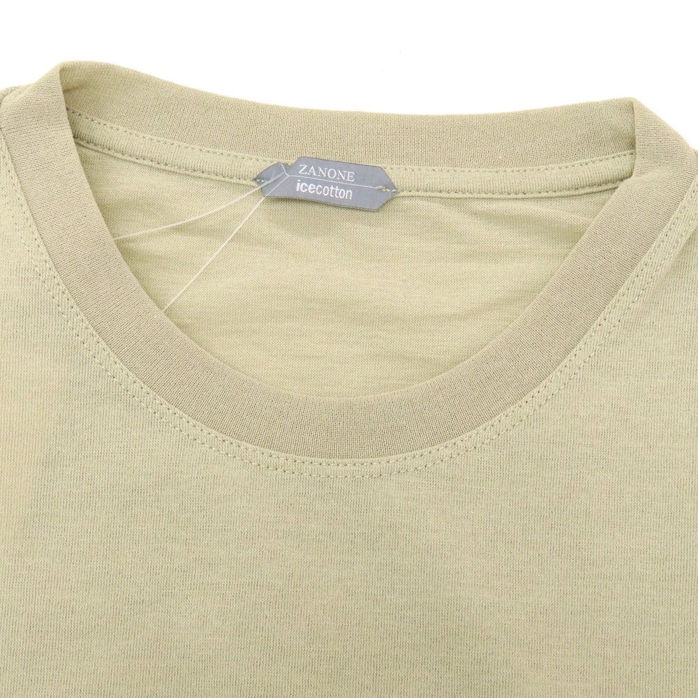 【新品】ザノーネ ZANONE アイスコットン クルーネック 長袖Tシャツ ベージュ【 46 】【 状態ランクN 】【 メンズ 】