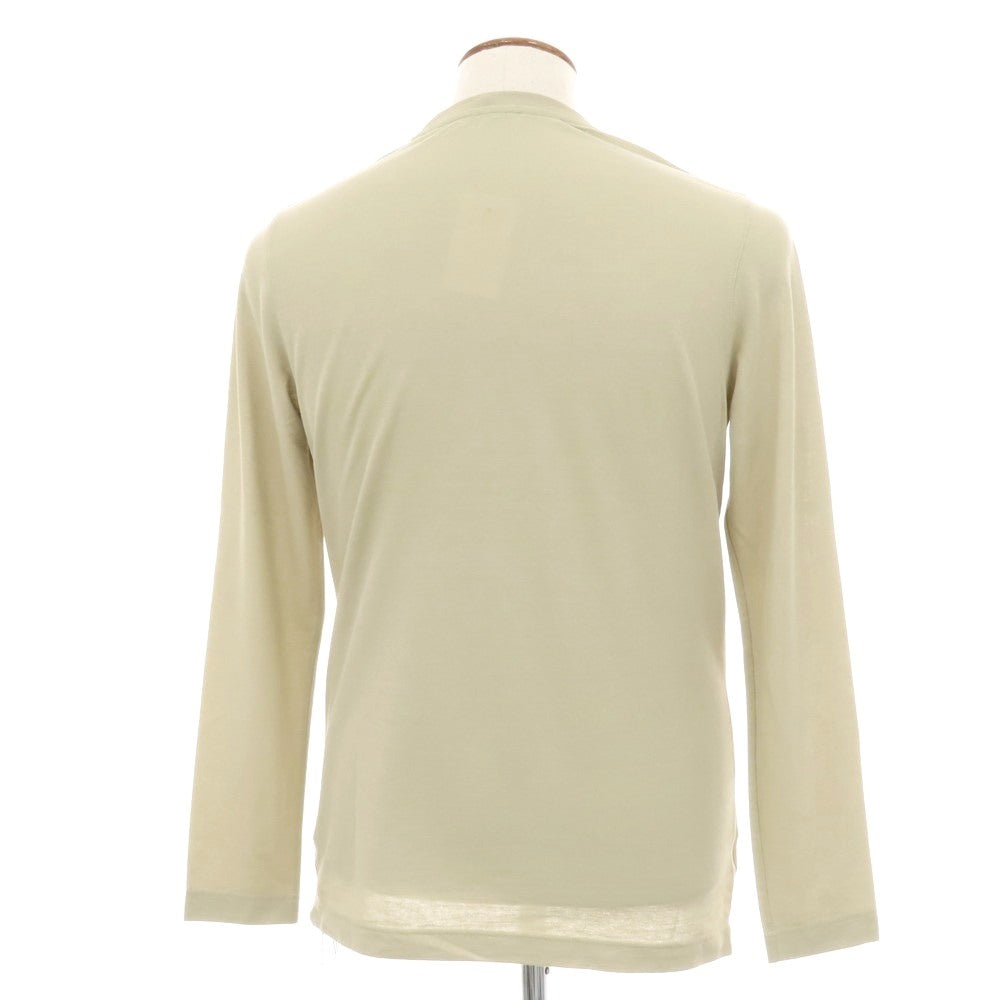 【新品】ザノーネ ZANONE アイスコットン クルーネック 長袖Tシャツ ベージュ【 48 】【 状態ランクN 】【 メンズ 】