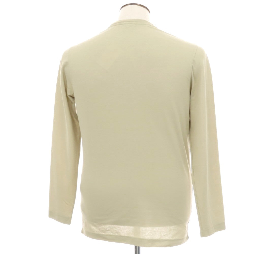 【新品】ザノーネ ZANONE アイスコットン クルーネック 長袖Tシャツ ベージュ【 52 】【 状態ランクN 】【 メンズ 】