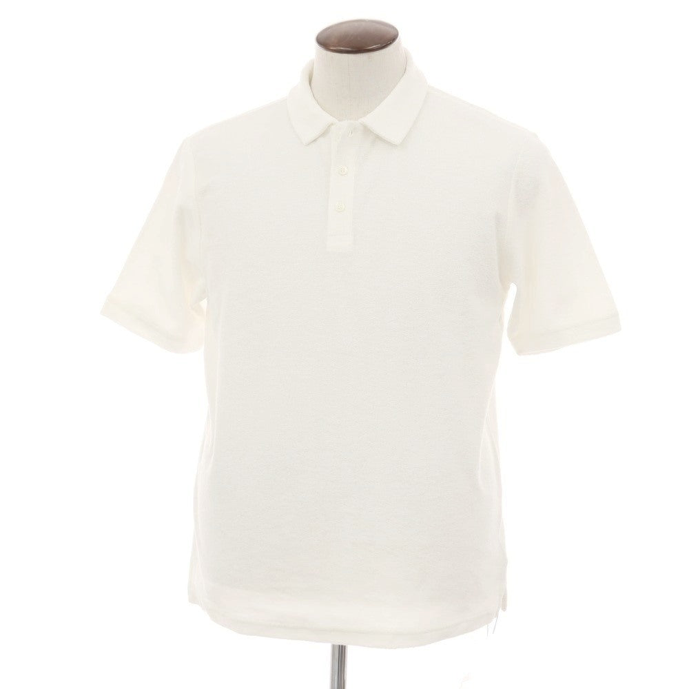 【新品】ザノーネ ZANONE コットン パイル 半袖ポロシャツ ホワイト【サイズ52】【 状態ランクN 】【 メンズ 】